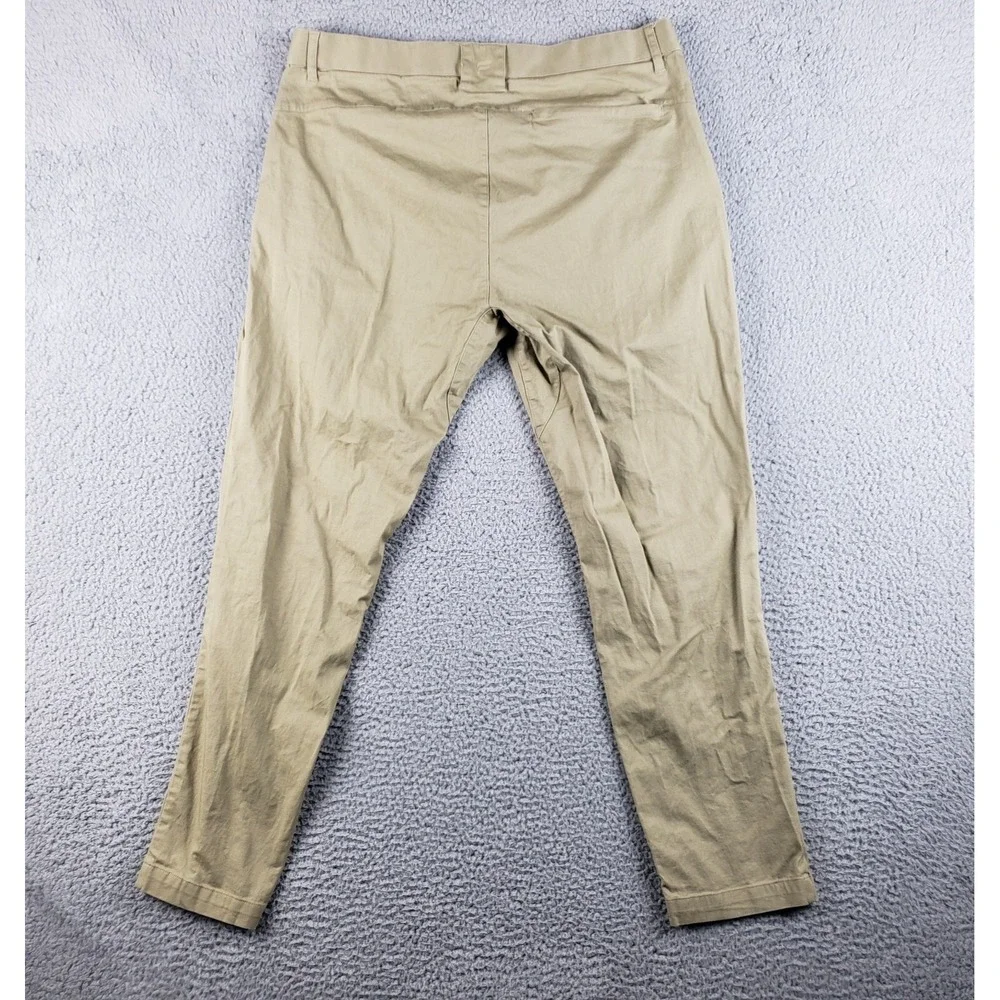 Fabletics High Side‎ Chino Pant Mens 35x29 Beige Classic Fit Lightweight Stretch